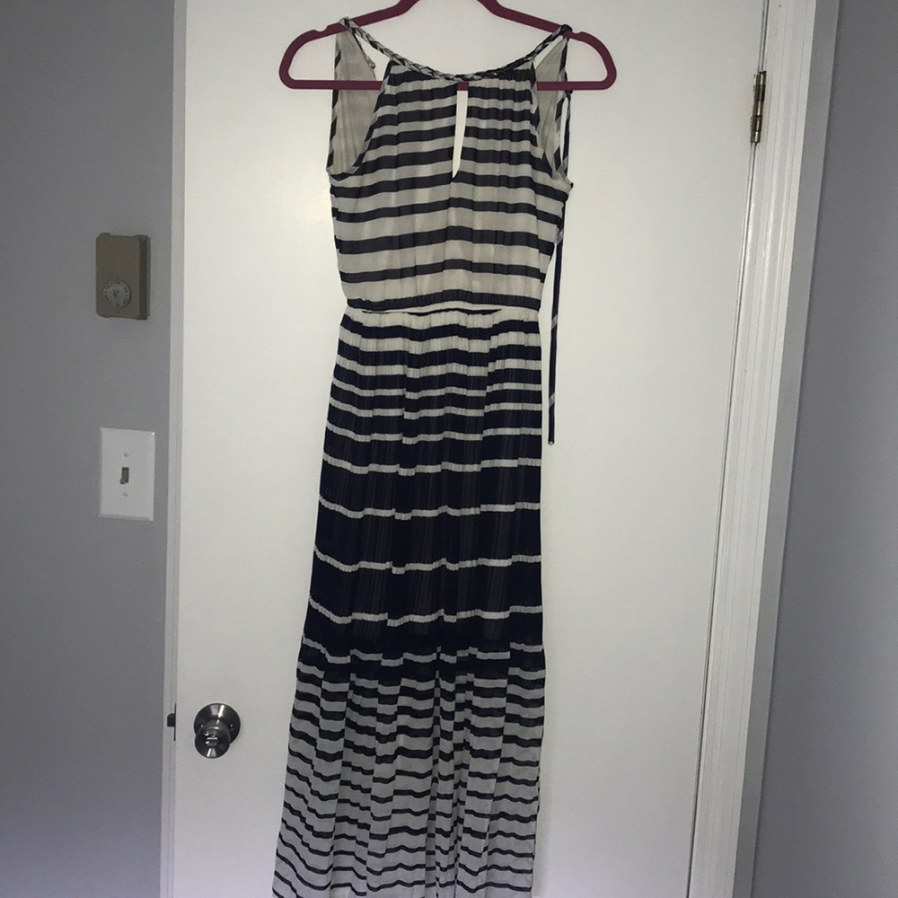 Navy and cream/white Dress